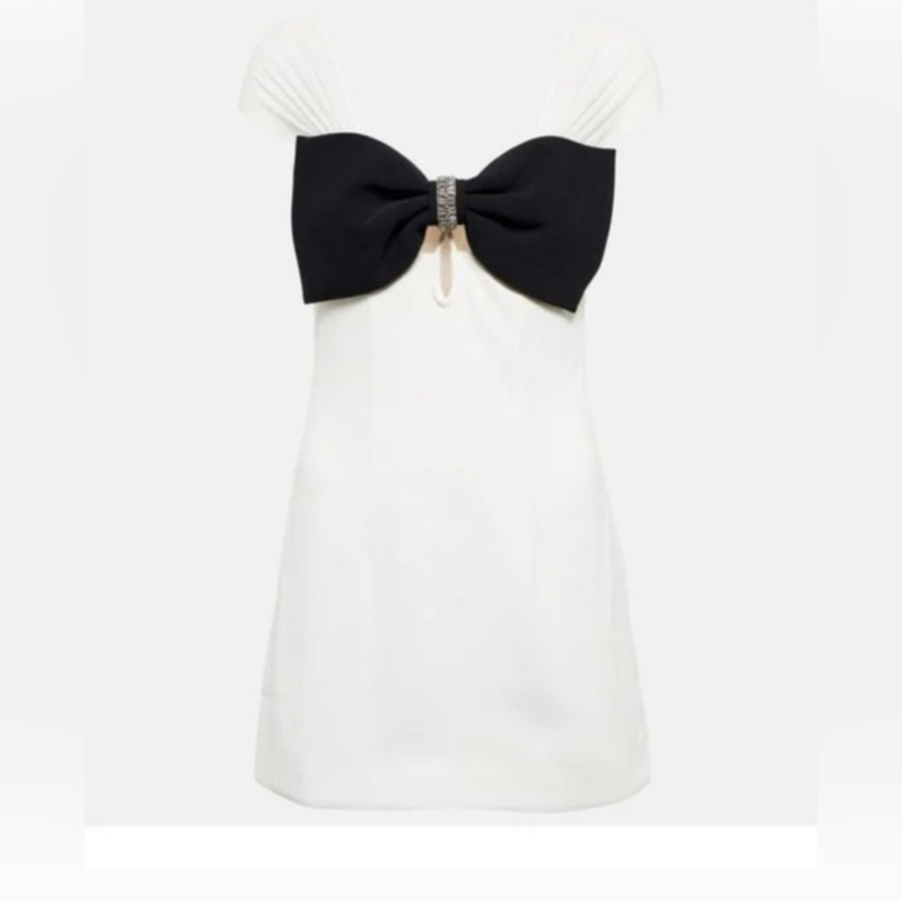 Self portrait mini bow dress